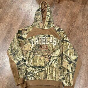 Mens Size L Camo Cabelas Hoodie